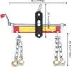 Gru per officina, portata 900 kg, 4 catene, rosso Anteprima dell’immagine prodotto 2