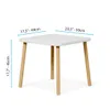Tavolo per bambini con 2 sedie in legno - design orecchie Anteprima dell’immagine prodotto 8