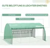Outsunny Foliengewächshaus Polytunnel 3,97 x 3 x 2 m Produktbild-Vorschau 5