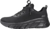 A side view of a black Skechers sneaker. Voir les images du produit