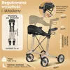 Składany i lekki rollator ELONEO z siedziskiem, lekki Podgląd zdjęcia produktu 2