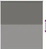 vidaXL Verdunkelungsrollo Grau 135x130cm Stoffbreite Produktbild-Vorschau 5