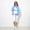 Be Mammy 3/4 Umstandsleggings aus Baumwolle BE20-229 (Weiß, Produktbild-Vorschau 5
