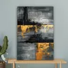 MuchoWow® - Leinwandbilder - Modern - Gold - Grau - Produktbild-Vorschau 4