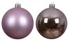 Weihnachtskugeln Kunststoff 8cm 6 Stück - Helllila Produktbild-Vorschau 2