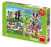 Puzzle Krtek sa teší, 2x48 dielov, 18x26 cm, v krabici Náhľad obrázku produktu 1