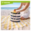 Trizand 27597 Bolsa de playa de 18 l, azul y blanca Vista previa de la imagen del producto 2