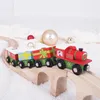BigJigs Holz Weihnachtszug Spielzeug - Weihnachtsgeschenk Produktbild-Vorschau 2