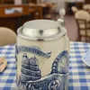 Bierkrug mit Zinndeckel 0,7 L – München Motiv – Produktbild-Vorschau 4