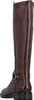 A side view of a brown leather boot. Voir les images du produit
