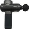 A dark gray massage gun with a black handle and a black massage head is shown against a white background. Produktbild-Vorschau
