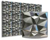 Two panels of 3D wall tiles, one larger and in the foreground, the other smaller and in the background. Produktbild-Vorschau