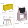 Relaxdays Kinderregal mit Tafel, Spielzeugregal mit 2 Produktbild-Vorschau 4
