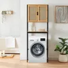 Toilettenschrank 'Tervola' Bambus 172 x 63 x 27 cm in Produktbild-Vorschau 4