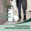 eluno Pushmülleimer 25 Liter aus Stahlblech, Retro Produktbild-Vorschau 4