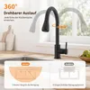 Homelody Černá Kuchyňská Armatura, Dvě Vodní Trysky, 360° Náhled obrázku produktu 9