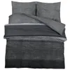 vidaXL Bettwäsche-Set Dunkelgrau 140x200 cm Baumwolle Produktbild-Vorschau 1