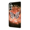 A product image of a phone case with a butterfly and diamond pattern. Produktbild-Vorschau