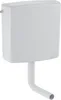 A white toilet cistern with a white outlet pipe. Anteprima dell’immagine prodotto
