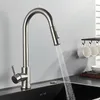 Edelstahl Küchenarmatur Ausziehbar Wasserhahn mit Brause Produktbild-Vorschau 1