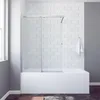 Duschabtrennung Duschtrennwand für Badewanne 110 x 150 cm Produktbild-Vorschau 3