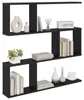 vidaXL Étagère murale en bois imitation chêne noir, 80 x 12 Voir les images du produit 3