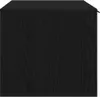 A product shot of a black wooden cabinet. Produktbild-Vorschau