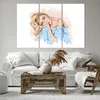Bild auf Leinwand - Leinwandbild - 3 Teile - Nachdenklich Produktbild-Vorschau 6