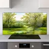 Coloray Küchenrückwand 140x70 Spritzschutz aus Glas - Bäume Produktbild-Vorschau 2