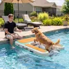 PawHut Aufblasbare Hunde Wasserrampe Tragbare Hunderampe Produktbild-Vorschau 2