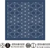 A graphic showing a pattern of white stitching on a navy blue background, with accompanying text and numbers. Náhľad obrázku produktu