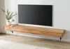 MASSIVMOEBEL24.DE Lowboard Wildeiche 235x43x17 natur geölt Produktbild-Vorschau 2