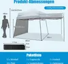 COSTWAY Pop Up Pavillon mit Seitenwänden & Markisen, Produktbild-Vorschau 7