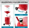 Appareil Récupérateur huile pneumatique Mobile 80L Hauteur Voir les images du produit 2