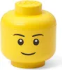 LEGO Mini-Aufbewahrungskopf STORAGE HEAD BOY 360 ml gelb Produktbild-Vorschau 2