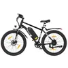 A black electric bicycle is shown against a white background. Voir les images du produit
