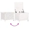 vidaXL Gartenhocker Weiß 62x63,5x53,5 cm Massivholz Kiefer Produktbild-Vorschau 6