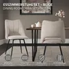 ML-Design Esszimmerstühle 6er Set Beige, Sitzfläche aus Produktbild-Vorschau 2