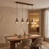 Globo Lighting Hängeleuchte MDF Holzoptik dunkel, Glas Produktbild-Vorschau 5