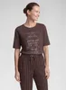 Rabe Damen T-Shirt Braun Gr. 46 mit strassbesetztem Produktbild-Vorschau 3