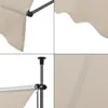 A collage of four close-up images showing details of a sand-colored awning. Anteprima dell’immagine prodotto