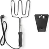 A black electric grill lighter and its wall mount are shown against a white background. Anteprima dell’immagine prodotto