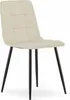 Sedia KARA - velluto beige / gambe nere x 3 Anteprima dell’immagine prodotto 3