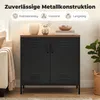 HOMCOM Komoda/Skříňka z oceli, kovová skříň s 4 přihrádkami Náhled obrázku produktu 4