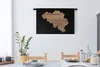 MuchoWow® Wandteppich Wandbehang Karte - Belgien - Holz Produktbild-Vorschau 3