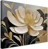 Leinwandbild Goldene Blume Minimalismus 120x80 Feeby Beige Produktbild-Vorschau 1