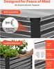 SucceBuy Zestaw 2 metalowych podwyższonych grządek 203 x Podgląd zdjęcia produktu 6