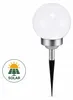 LED Solar Kugellampe - 2in1 - 4 warmweiße LED - D: 15cm - Produktbild-Vorschau 4