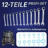 Bituxx Maul- und Ratschenringschlüssel Set 12tlg, schwarz, Produktbild-Vorschau 2
