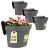 4er Set Geländertopf Balkon mit Wasserspeicher Blumentopf Produktbild-Vorschau 1